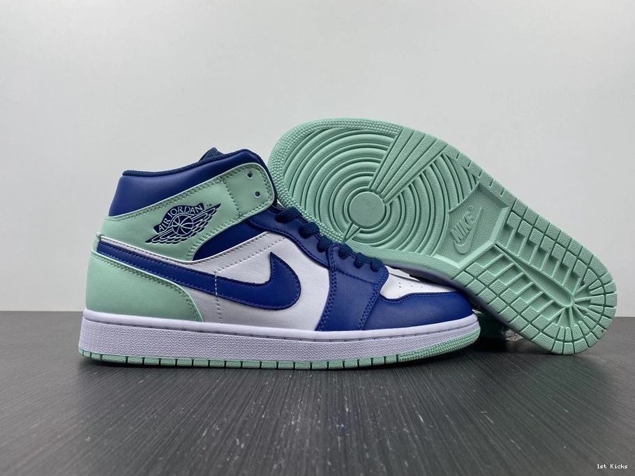 554724-413 Foam Mint - 1 Mystic Jordan Navy Mid 0105